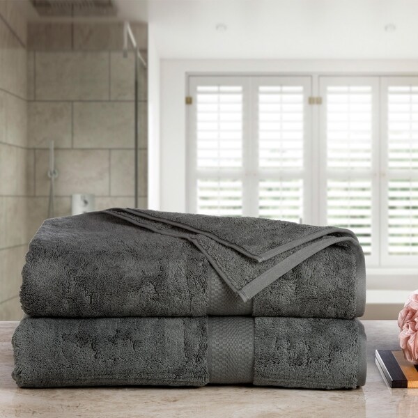 Aerosoft Premium Combed Cotton 710 GSM 2 Piece Oversized Bath Sheets