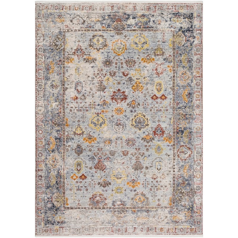 Artistic Weavers Amilia Distressed Traditional Grey Area Rug - 2' x 3' - Grey