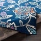 preview thumbnail 5 of 13, Micaela Navy Floral Area Rug - 6'7" x 9'6"