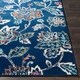 preview thumbnail 10 of 13, Micaela Navy Floral Area Rug - 6'7" x 9'6"