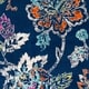 preview thumbnail 13 of 13, Micaela Navy Floral Area Rug - 6'7" x 9'6"