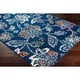 preview thumbnail 7 of 13, Micaela Navy Floral Area Rug - 6'7" x 9'6"