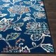 preview thumbnail 4 of 13, Micaela Navy Floral Area Rug - 6'7" x 9'6"