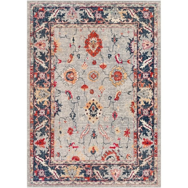 Chauncey Grey Red Updated Traditional Area Rug 7 10 X 10 3 On Sale Overstock 22402297