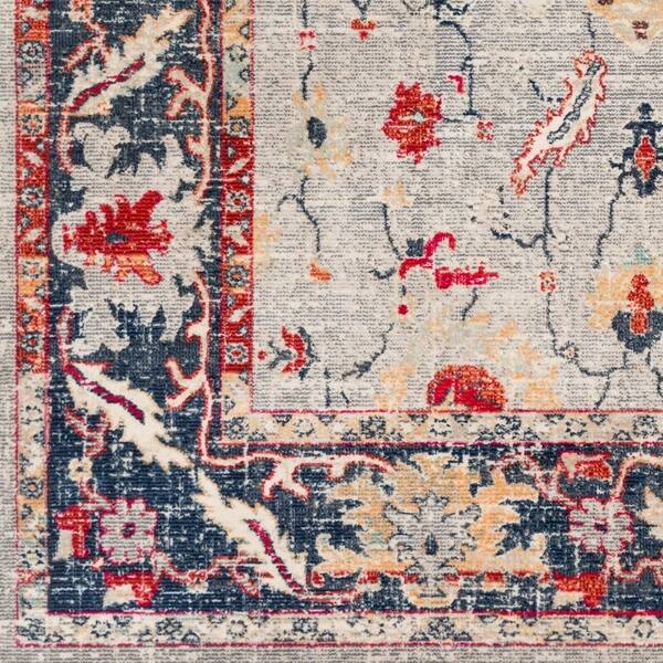 Chauncey Grey Red Updated Traditional Area Rug 7 10 X 10 3 On Sale Overstock 22402297