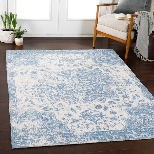 Apolena Denim Updated Traditional Area Rug - 7'10" x 10'3"