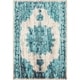 preview thumbnail 1 of 13, Benigno Traditional Teal Area Rug - 5' 3" x 7' 6" 5' 3" x 7' 6" - Teal