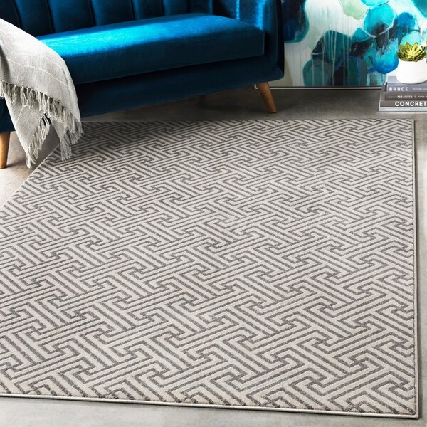 Linnea Medium Grey Greek Key Accent Rug 2 X 3 On Linnea Medium Grey Greek Key Accent Rug