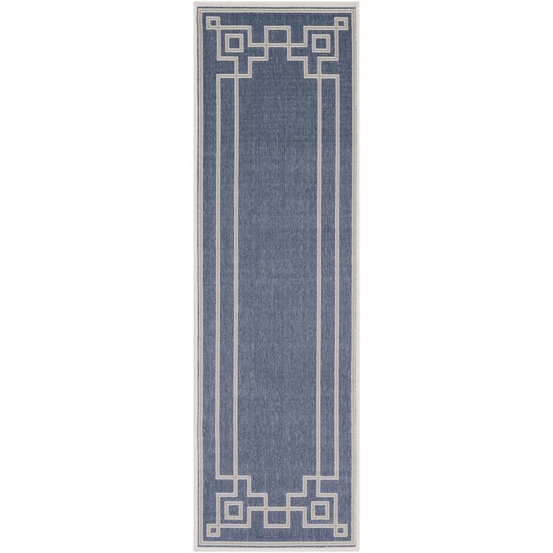 Livabliss Odette Greek Key Border Indoor/ Outdoor Area Rug
