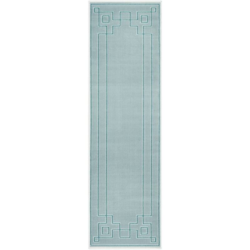 Livabliss Odette Greek Key Border Indoor/ Outdoor Area Rug