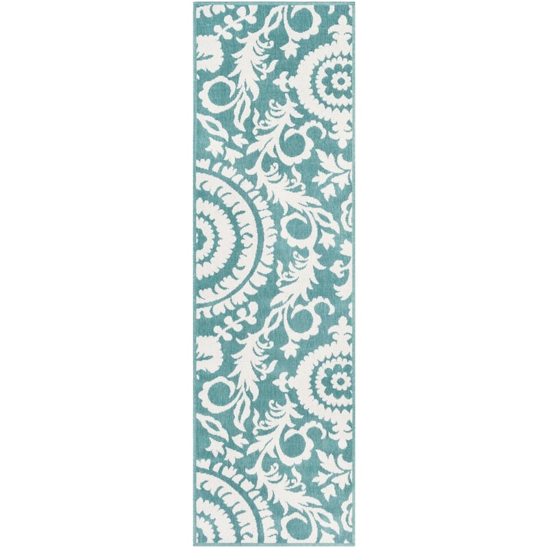 Livabliss Nina Contemporary Floral Indoor/Outdoor Area Rug