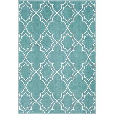 Livabliss Natasha Indoor/ Outdoor Transitional Trellis Area Rug