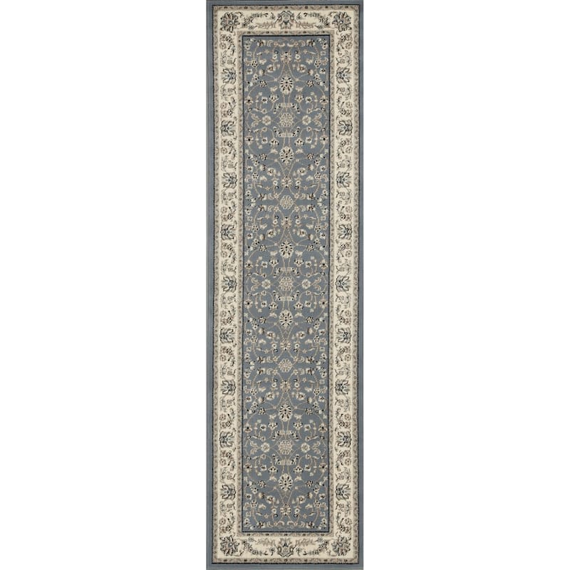 Admire Home Living Artisan Traditional Oriental Scroll Pattern Area Rug