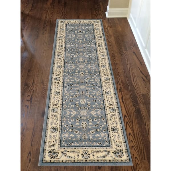 slide 2 of 20, Admire Home Living Artisan Traditional Oriental Scroll Pattern Area Rug