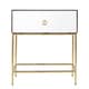 Wade Mirrored Accent Table with Gold Finish Base by iNSPIRE Q Bold - Thumbnail 4