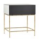 Wade Mirrored Accent Table with Gold Finish Base by iNSPIRE Q Bold - Thumbnail 5
