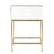 Wade Mirrored Accent Table with Gold Finish Base by iNSPIRE Q Bold - Thumbnail 3