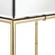 Wade Mirrored Accent Table with Gold Finish Base by iNSPIRE Q Bold - Thumbnail 7