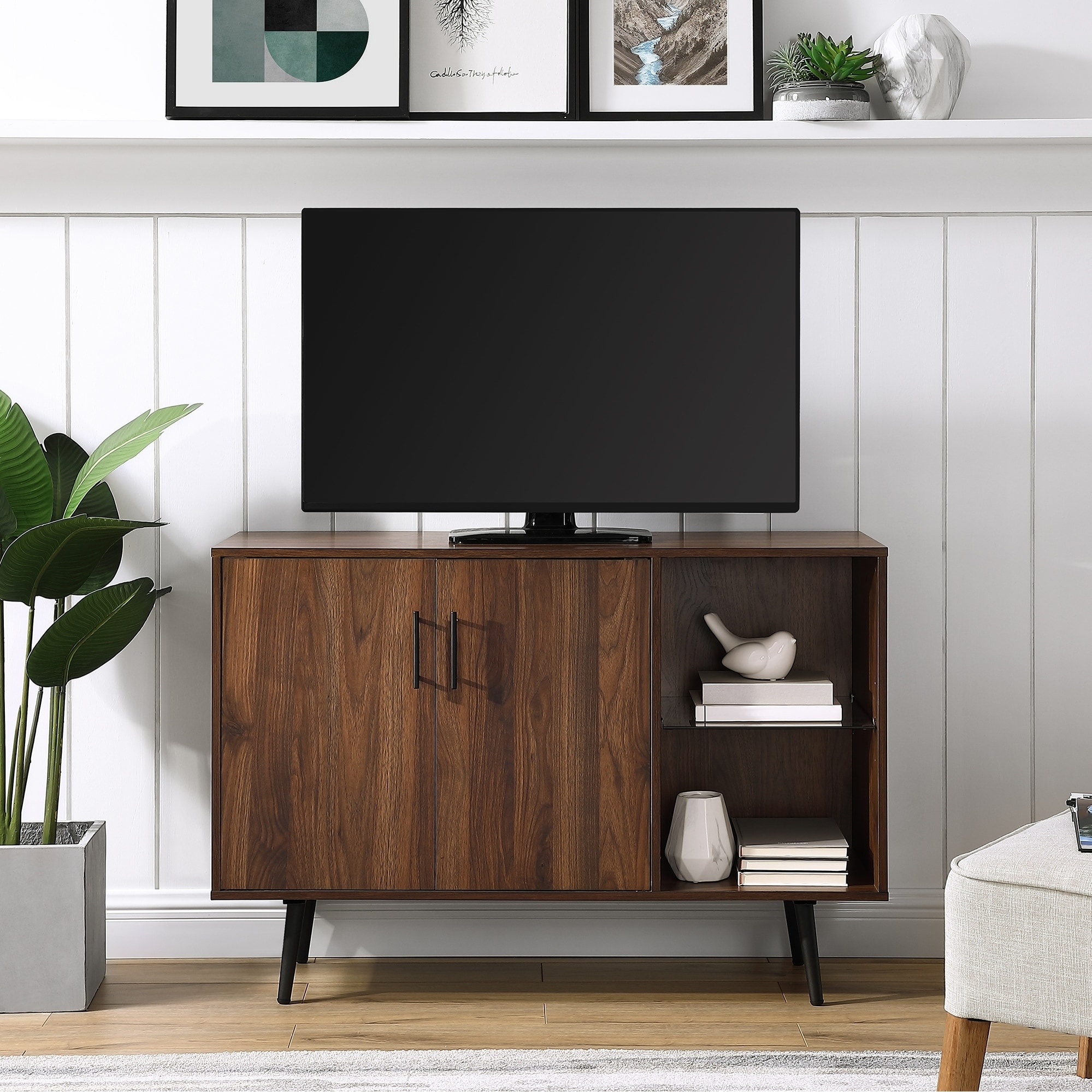 Shop 44" Mid-Century Modern Buffet / TV Stand Console - 44 x 16 x 30h - On Sale - Free Shipping