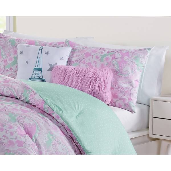 Shop Vcny Home Marbella Reversible Pink Paisley Comforter Set