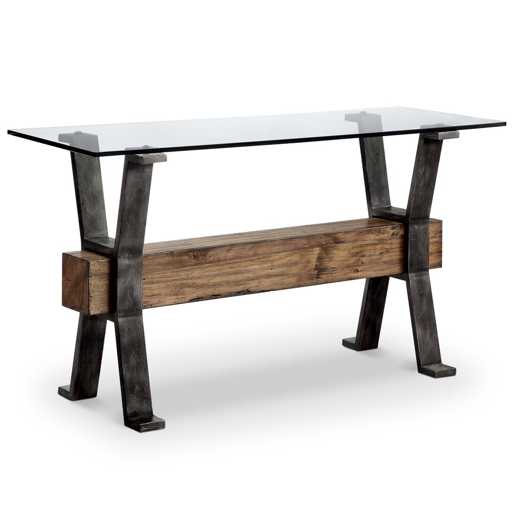 Buy Reclaimed Wood Glass Coffee Console Sofa End Tables Online At Overstock Our Best Living Room Furniture Deals