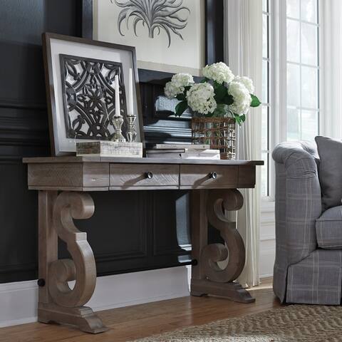 Tinley Park Traditional Dove Tail Grey Entryway Sofa Table