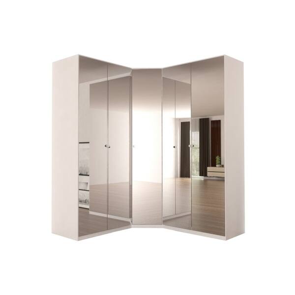Shop Corner Wardrobe 91 Inch With Swing Doors Free Shipping