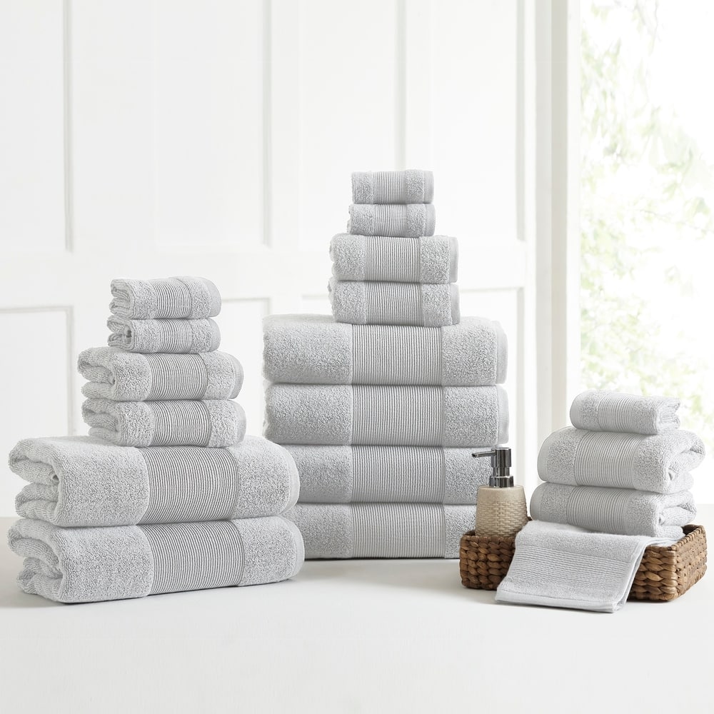 Modern Threads Air Cloud 18-Piece Bath Towel Set