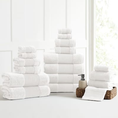 Modern Threads Air Cloud 18-Piece Bath Towel Set