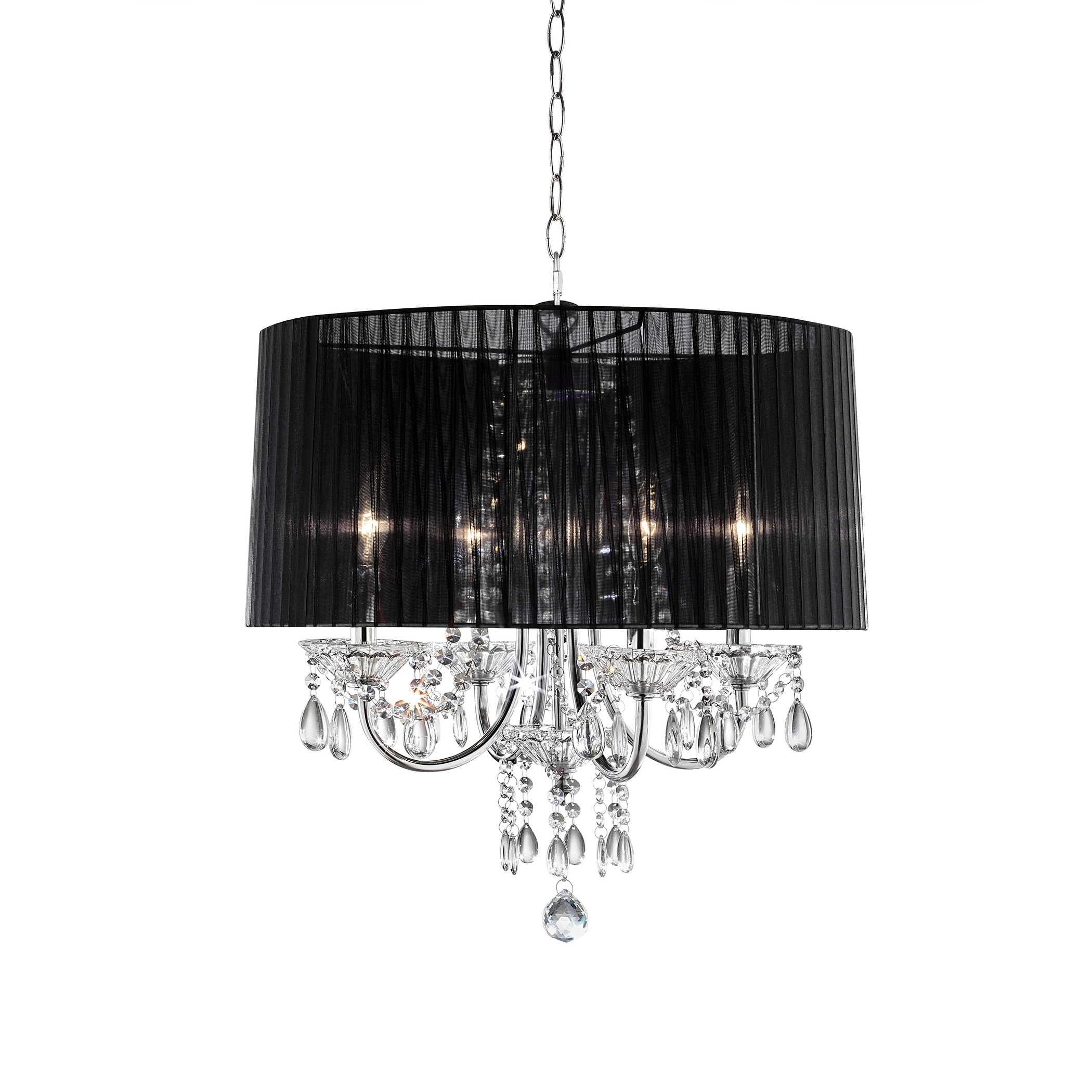OK Lighting Crystal Drop Chandelier - Chandeliers For Bedrooms by Overstock.com