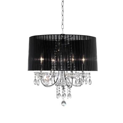 OK Lighting Crystal Drop Chandelier