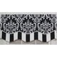 preview thumbnail 1 of 5, RLF Home Ozbourne 50-inch Window Valance Black - Layered