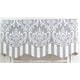 preview thumbnail 2 of 5, RLF Home Ozbourne 50-inch Window Valance Grey - Layered