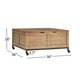 preview thumbnail 16 of 14, Shay Square Storage Trunk Coffee Table with Caster Wheels by iNSPIRE Q Artisan