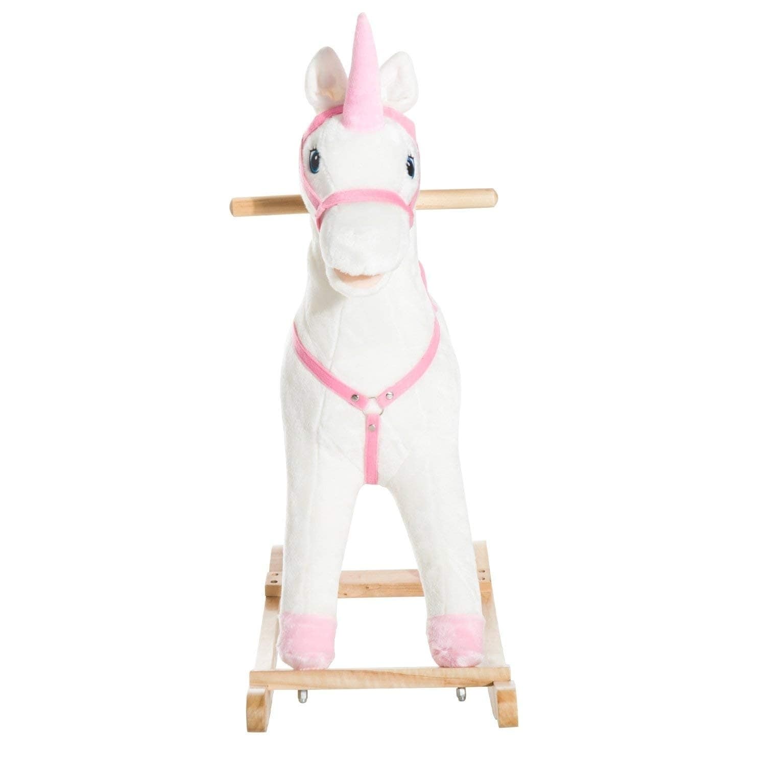 pink unicorn rocking horse