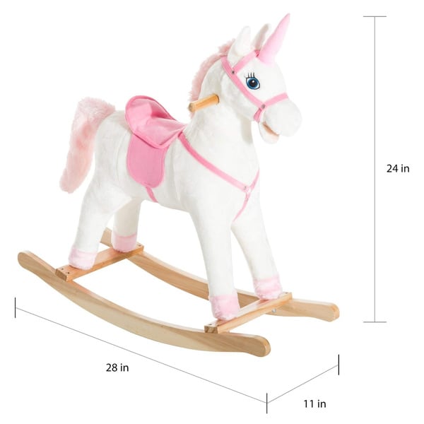 pink rocking unicorn