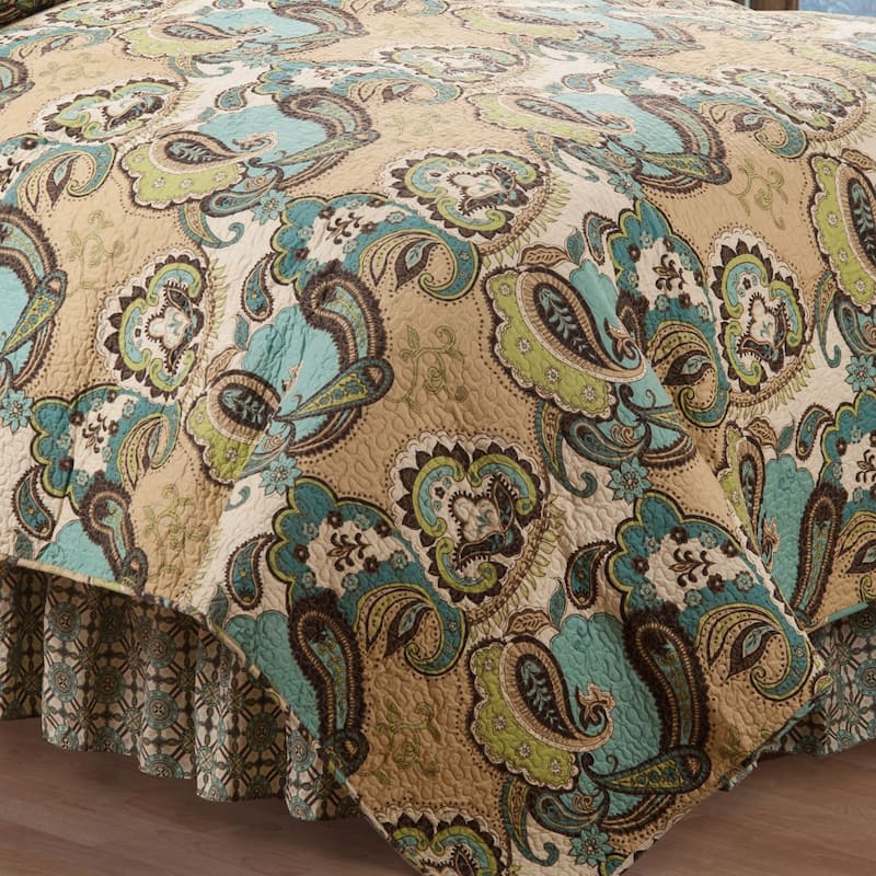 Parker Paisley Cotton Quilt Set