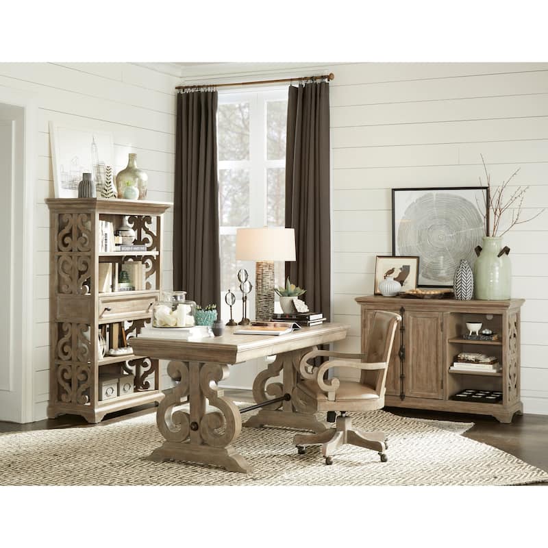 Tinley Park Traditional Dove Tail Grey Bookcase