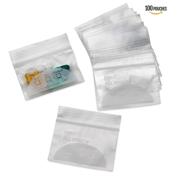 Shop Pill Bag Pouch Reusable Organizer (Pack of 100) - Free Shipping On Orders Over $45 ...