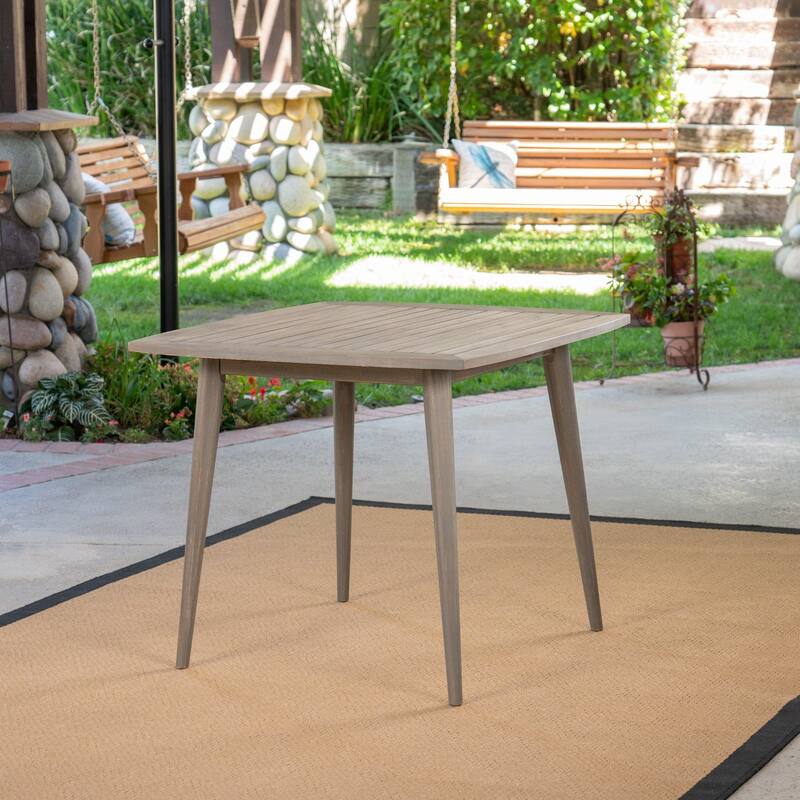 Lagen Outdoor 5 Piece Wood and Wicker Dining Set by Christopher Knight Home