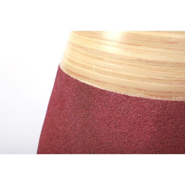 Shop 31 5 Tall Handcrafted Floor Vase Burgundy And Natural