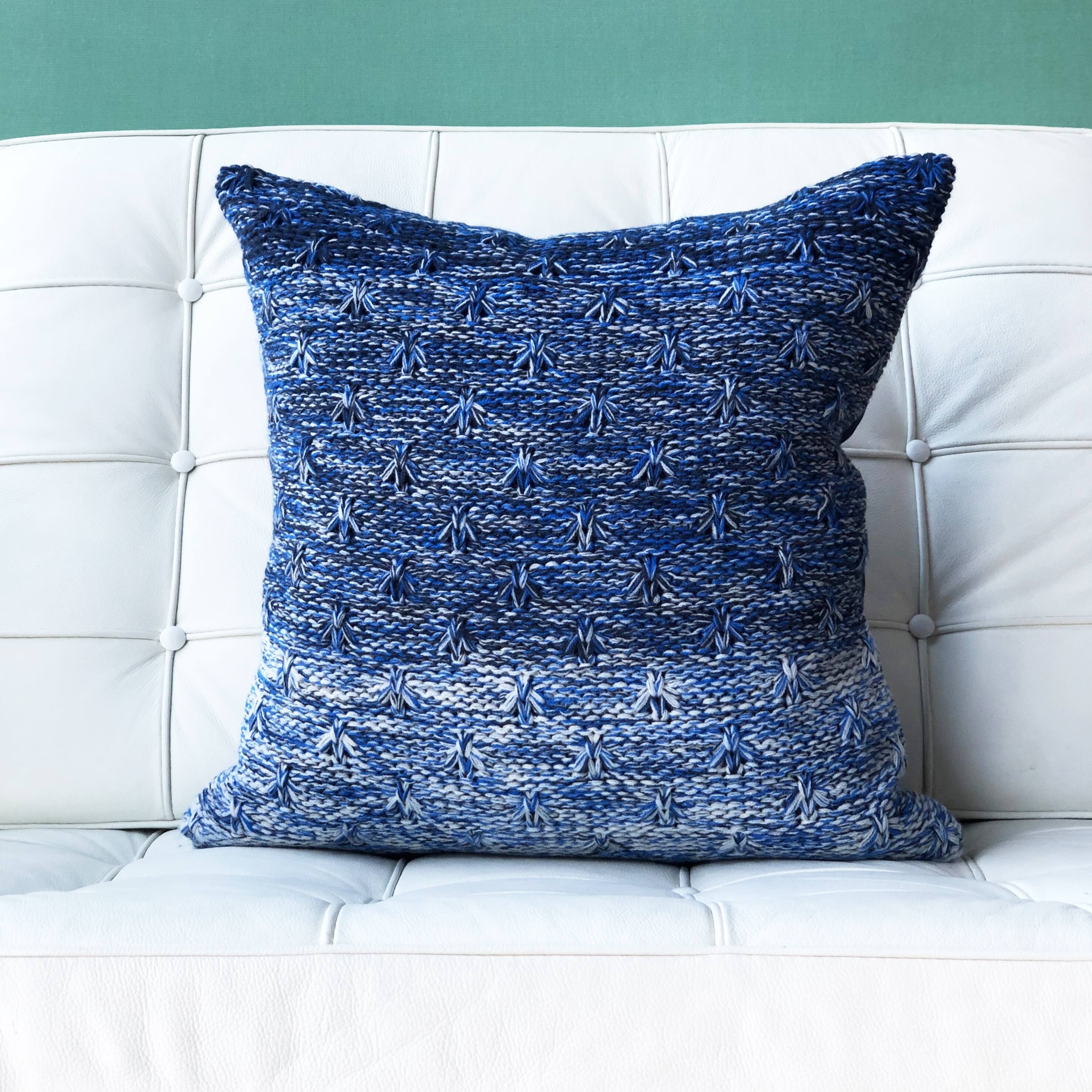 Hygge Blue 18x18 Throw Pillow with Polyfill Insert Bed Bath & Beyond