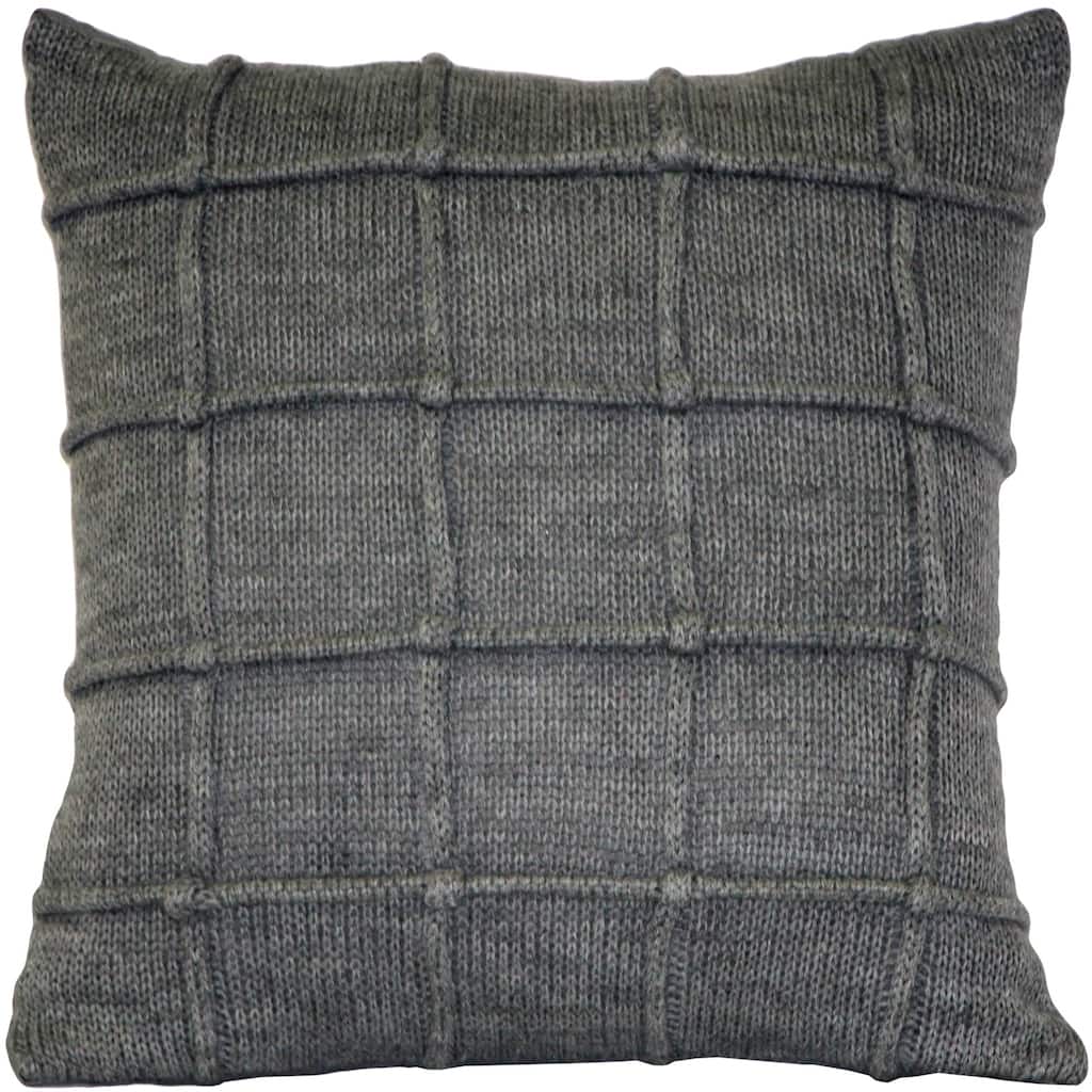 Hygge Urban Knit 18x18 Throw Pillow with Polyfill Insert