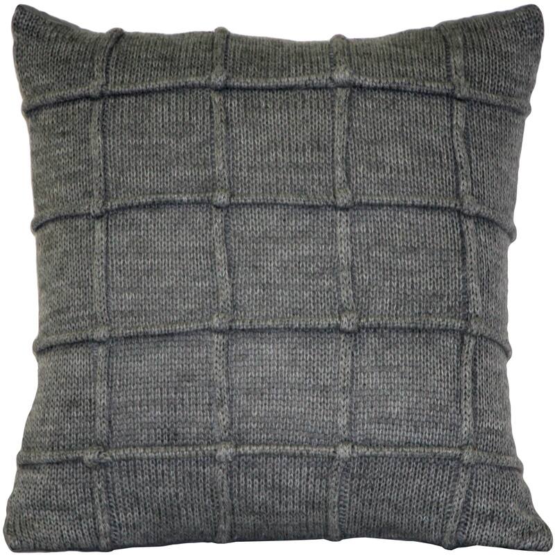 Hygge Urban Knit 18x18 Throw Pillow with Polyfill Insert - Accent - 18" x 18" - Polyester - Single
