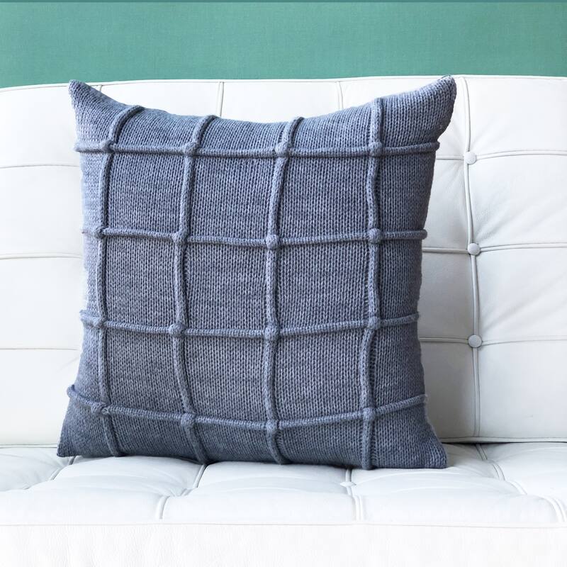 Hygge Urban Knit 18x18 Throw Pillow with Polyfill Insert