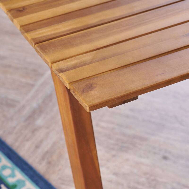 Mesa Outdoor 7-Piece Acacia Wood Dining Set by Christopher Knight Home