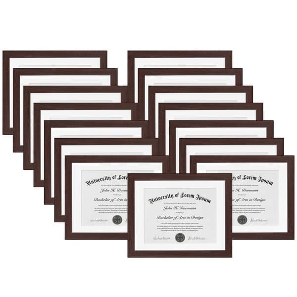 Shop Americanflat 15 Pack Mahogany Document Frames Document