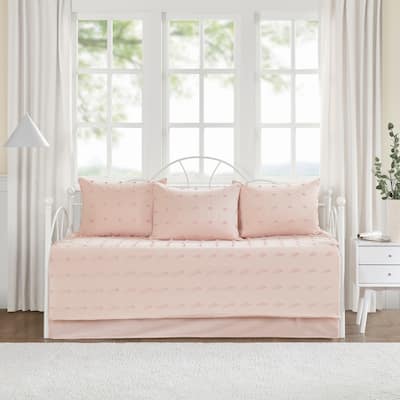 Urban Habitat Maize Cotton Jacquard 5pcs w/Chenille Dots Daybed Set