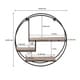 preview thumbnail 6 of 44, Marly Round Floating Wall Shelf - 19.50 x 19.50 x 4.75