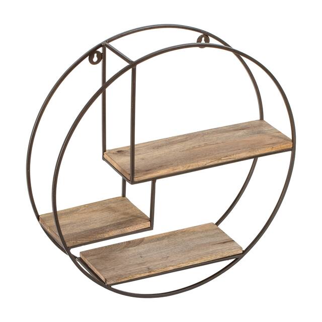 Marly Round Floating Wall Shelf - 19.50 x 19.50 x 4.75